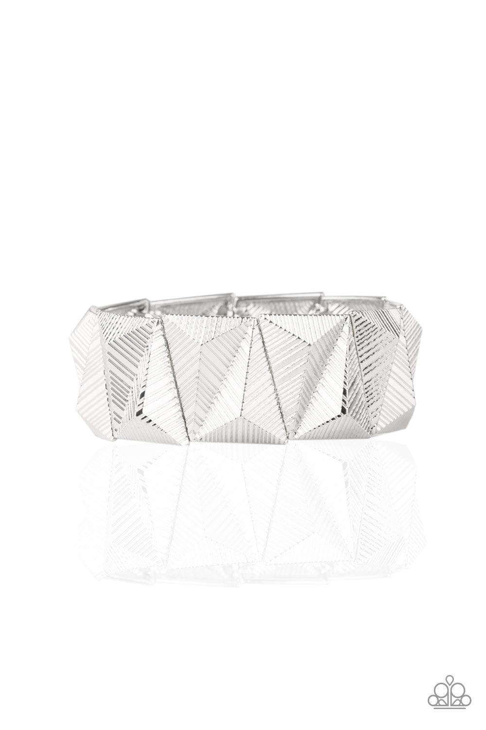 Metallic Geode-Silver