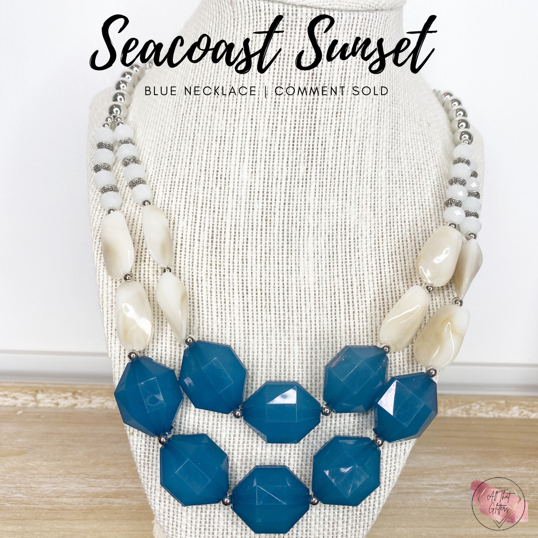 Seacoast Sunset - Blue