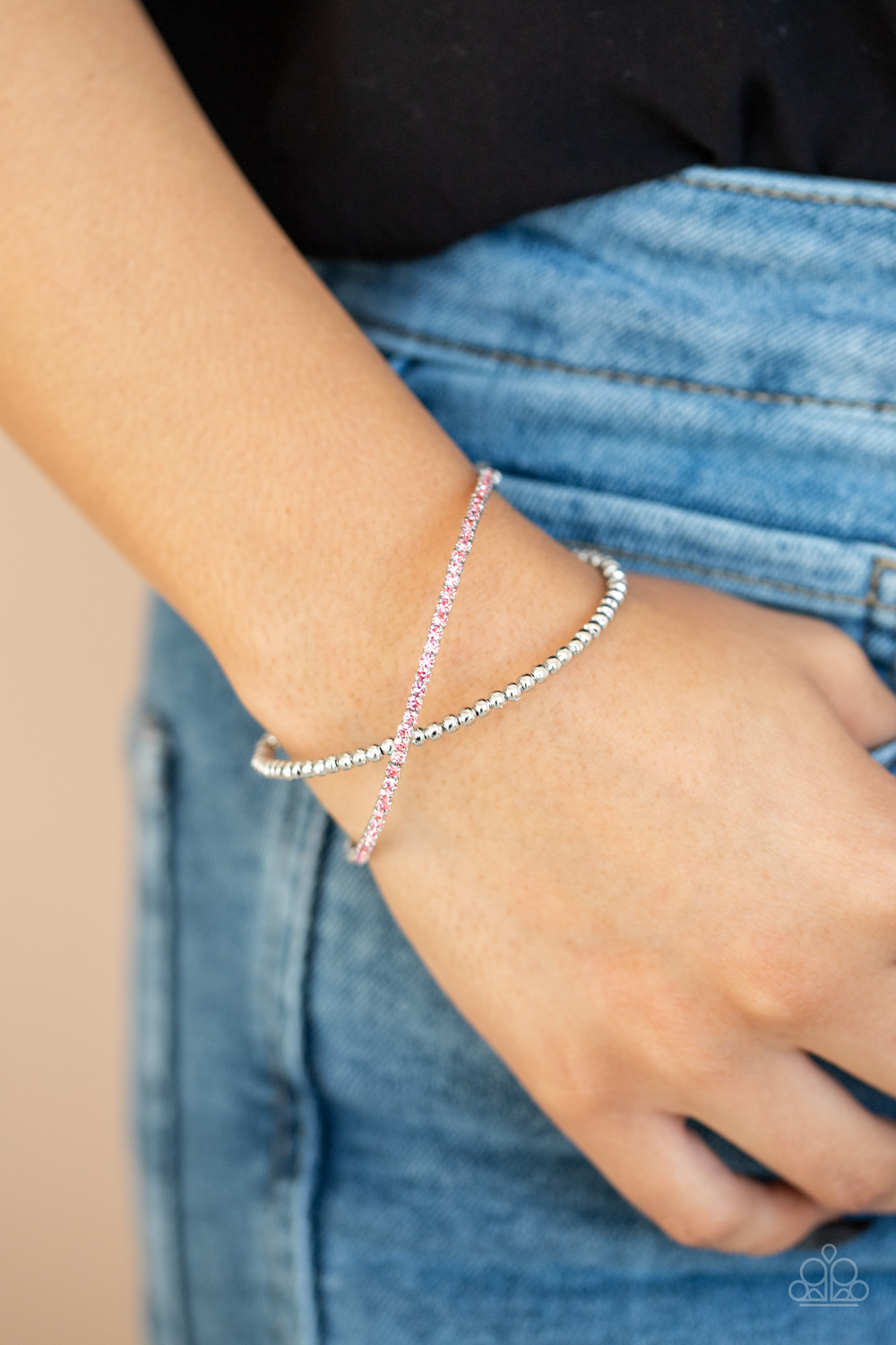 Chicly Crisscrossed- Pink