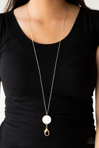 Shimmering Seashores - Gold Lanyard