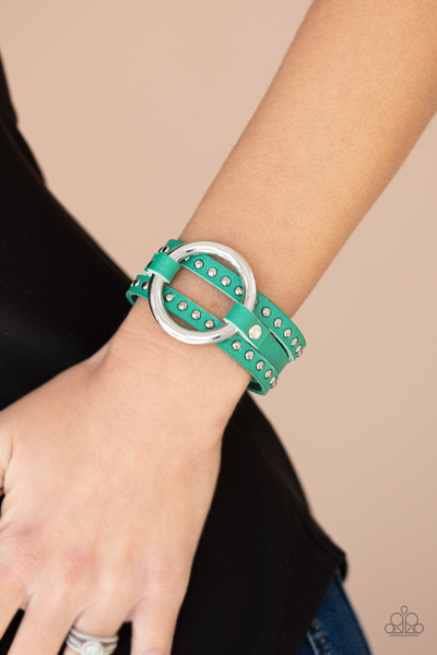 Studded Statement-Maker- Green
