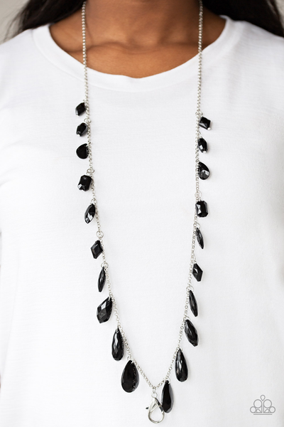 Glow And Steady Wins The Race - Black Lanyard