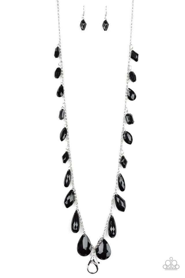 Glow And Steady Wins The Race - Black Lanyard